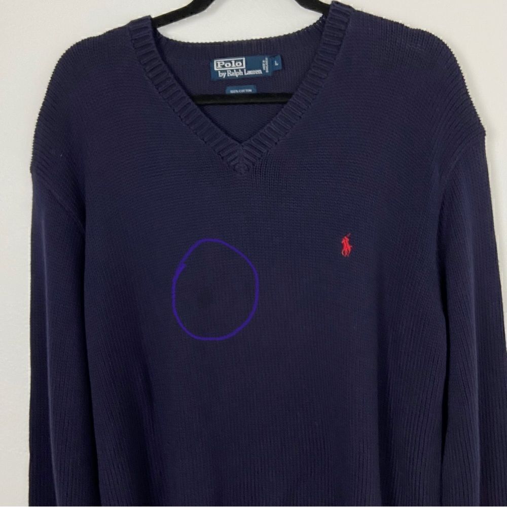 Polo Ralph Lauren Men L Long Sleeve Waffle Knit Thermal Shirt Pullover Sweater - Picture 7 of 12